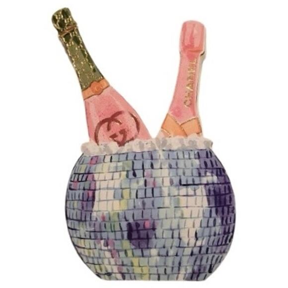 Designer Style Luxury Gucci & Chanel Bubbly Bottles Wall Art Shelf Decor - Picture 4 of 4